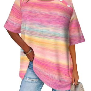 Plus Size Chiffon Tunic Top with Medium Stretch