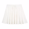 Plus Size A-Line Mini Skirt with Pleated Design and Preppy Style